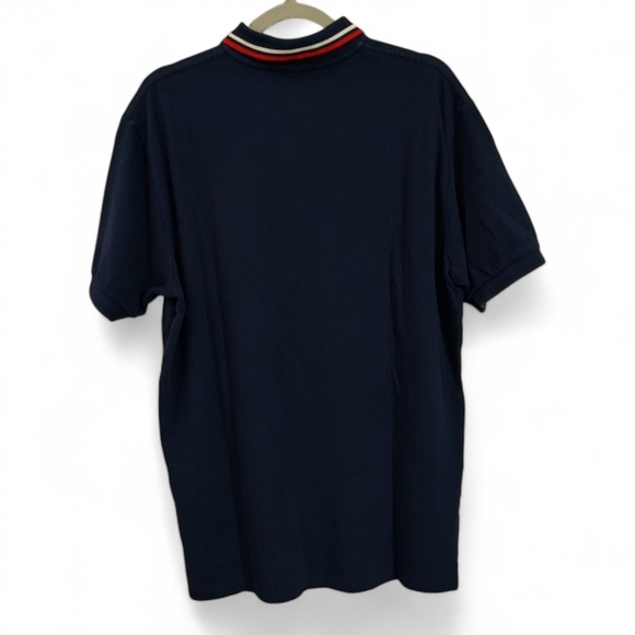 Polo Ralph Lauren White Big Pony Navy Blue Short Sleeve Polo Mens Size Large - Picture 4 of 4